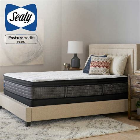 Sealy Posturepedic Plus 14 Medium Firm Euro Pillow Top Mattress And Box ...