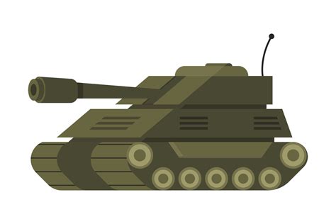 Cartoon military tank. Vector illustration 6851822 Vector Art at Vecteezy