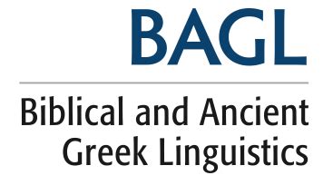 AWOL - The Ancient World Online: Open Access Journal: Biblical and Ancient Greek Linguistics (BAGL)