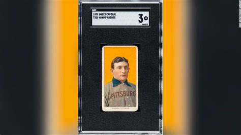 Rare Honus Wagner baseball card sells for record $6.6 million at auction - CNN