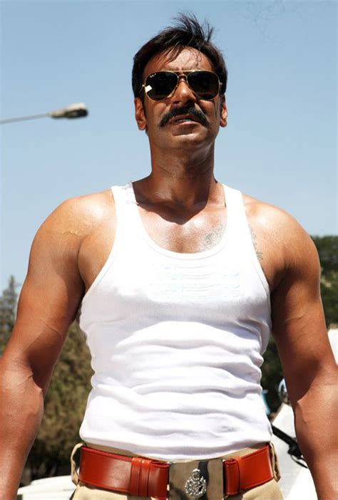 Ajay Devgan: Strong Bollywood Hero Ajay Devgan In Singham Movie Body ...