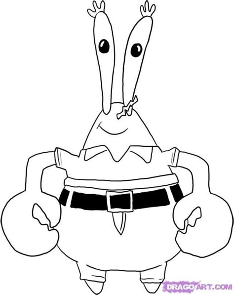 Mr.Crab and Money Coloring Pages | Spongebob coloring, Spongebob ...