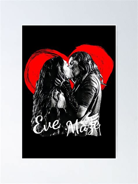 "Eve and Mazikeen kiss from Lucifer " Poster for Sale by annashatova ...