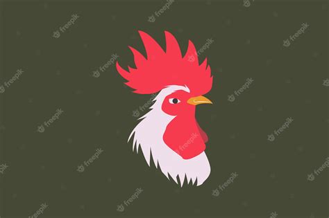 Premium Vector | Chicken face sillhouette vector