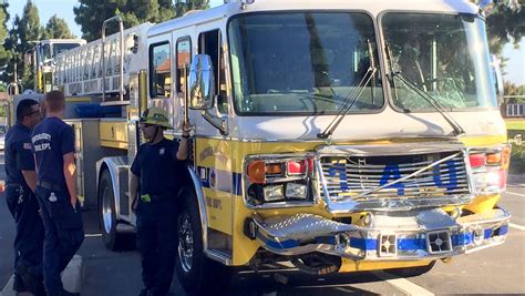 Firetruck, pickup involved in Camarillo crash