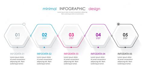 Premium Vector | Infographic template with steps