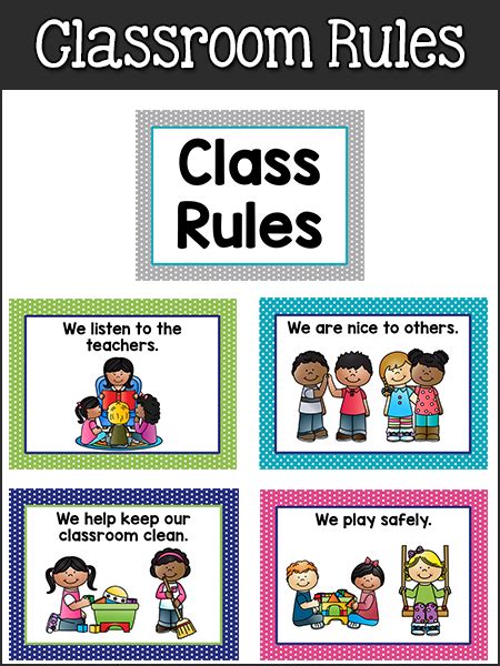 Pre-K Classroom Rules - PreKinders Preschool Activities