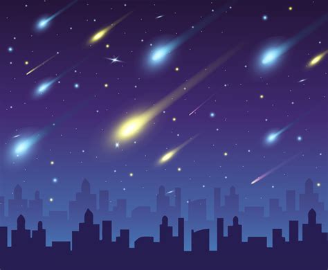 Meteor Shower Background Vector Art & Graphics | freevector.com