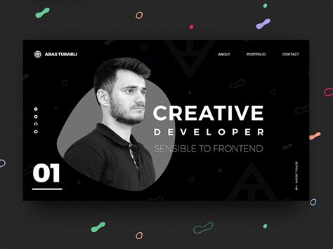 Front End Developer - Portfolio website design #designawebsite | Веб ...