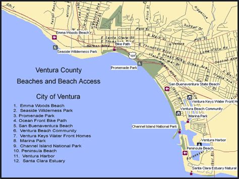 Life West Coast: Ventura County Public Beaches Map