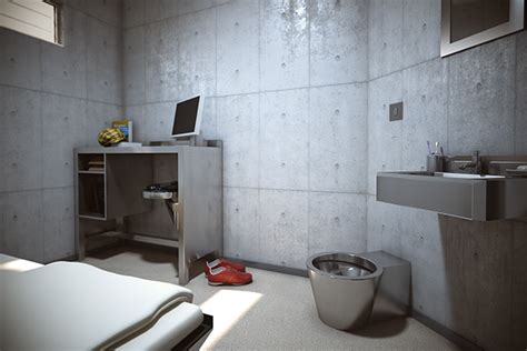 Prison cell interior on Behance