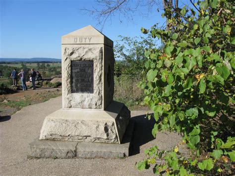 Some Vandalism at Little Round Top's 140th New York Monument | Gettysburg Daily