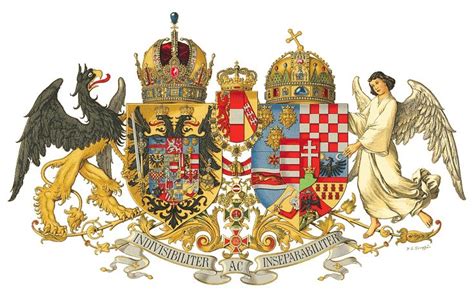 Common medium coat of arms of the Austro-Hungarian Empire (1915–1918) | Coat of arms, Heraldry ...