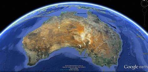 Australia Earth Map