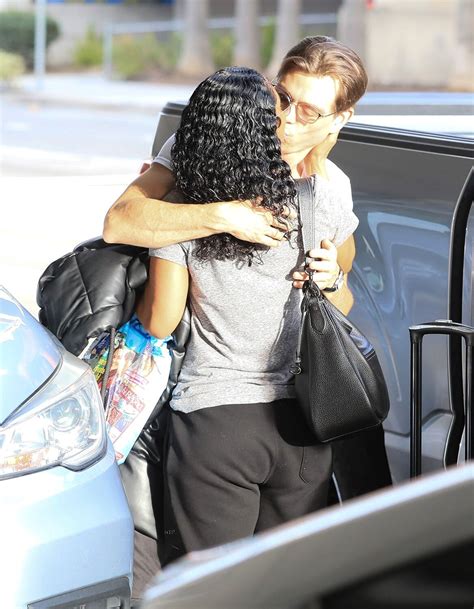 TLC's Chilli and Matthew Lawrence Kiss as He Picks Her Up from the Airport