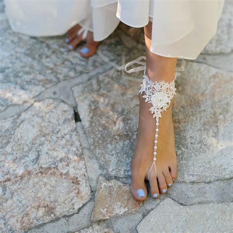 Foot Jewelry for destination, seaside, and outdoor weddings