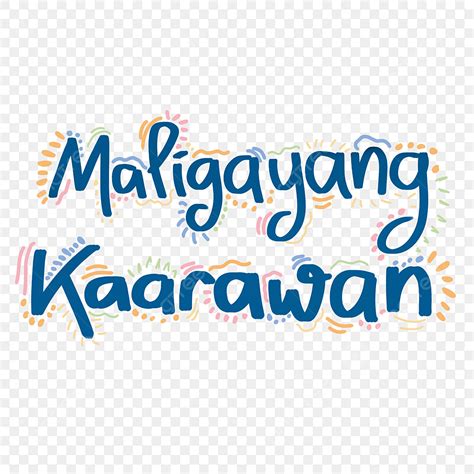 Happy Birthday Letters PNG Image, Happy Birthday In Filipino Lettering ...