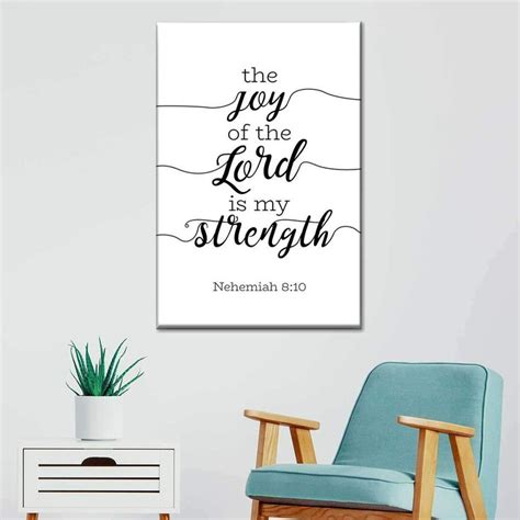 Joy Of The Lord Wall Art | Digital Art | Wall art quotes, Scripture ...