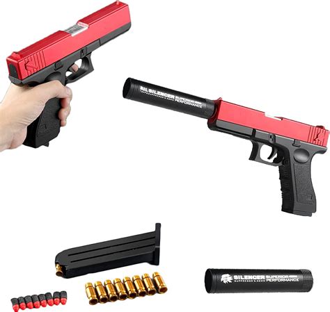 Buy Classic Glock & M1911 Soft Bullet Toy Gun - 1: 1 Size Boys Toy Guns,Shell ejecting Soft ...