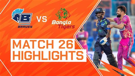 2023 Abu Dhabi T10, Match 26 Highlights: Chennai Braves vs Bangla ...