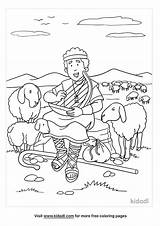 Free David The Shepherd Boy Coloring Page  Printables sketch template