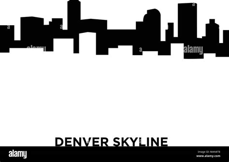 denver skyline silhouette on white background, vector illustration Stock Vector Image & Art - Alamy