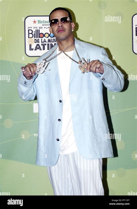 Daddy Yankee appears backstage at the 2005 Latin Billboard Awards , at ...