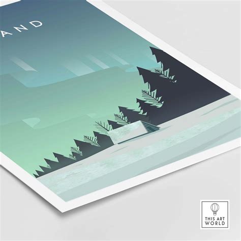 Finland Print Poster Lapland Wall Art Finland Travel - Etsy