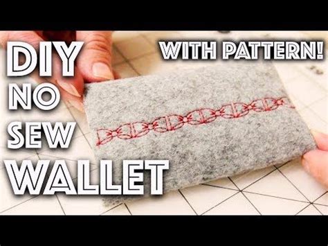 DIY No Sew Wallet With Pattern! | Sew Anastasia - YouTube | Sew wallet, Sewing, Pattern