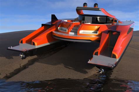 Lazzarini Design releases conceptual Pagurus, an amphibious catamaran