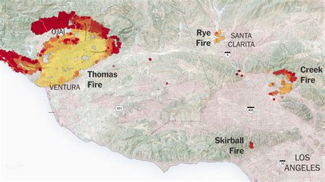 Where the Fires Are Spreading in Southern California - The New York Times