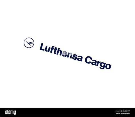 Lufthansa Cargo, rotated logo, white background B Stock Photo - Alamy