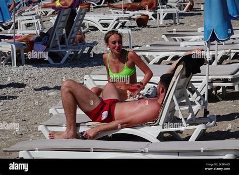 Turkey, Oludeniz beach Stock Photo - Alamy