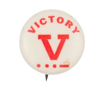 Victory Morse Code | Busy Beaver Button Museum