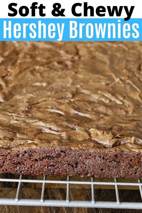 Learn how to make the best soft & chewy Hershey Brownies! This simple dessert is perfect for ...