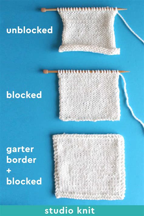 Stockinette Stitch Knitting Pattern for Beginners - Studio Knit