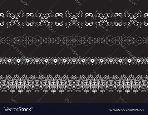 Lace borders Royalty Free Vector Image - VectorStock