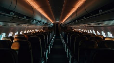 Premium Photo | An airplane interior