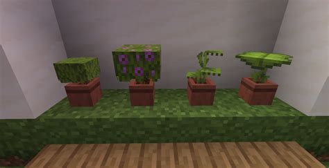 New plants in flower pots, using Armor Stands: Minecraft Minecraft Creations, Minecraft Projects ...