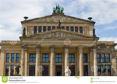 The Music Hall (the Gendarmenmarkt) in Berlin Stock Photo - Image of gold, concert: 15777196