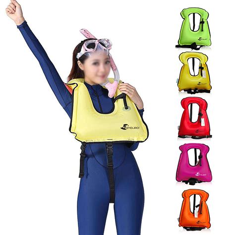 Aliexpress.com : Buy Inflatable Swim Vest Life Jacket for Snorkeling Floating Device Children ...