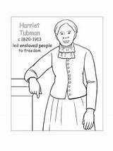 Harriet Tubman coloring Page sketch template