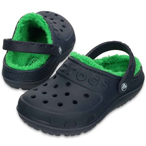 Crocs Kids Hilo Lined Clog Navy / Grass Green – Eufraimidis