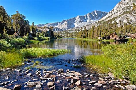 Long Lake in the Sierra Nevada on the Bishop Pass Trail