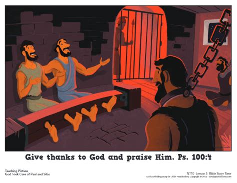 Paul and Silas Were Rescued from Jail Archives - Children's Bible ...