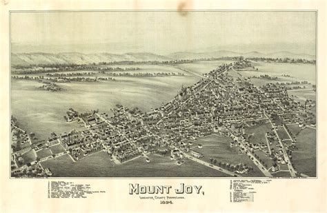 Historic Map - Mount Joy, PA - 1894 | World Maps Online