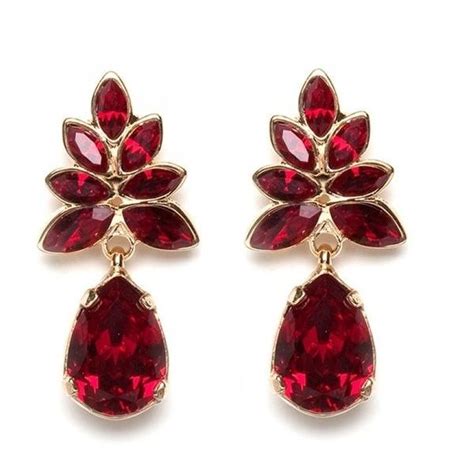 Red Earrings Collection - 9 Stylish and Stunning Designs | Red earrings ...