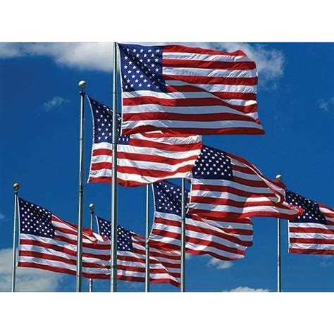 American Flag 2 1/2 ft x 4 ft Nylon Embroidered Outdoor Made in USA with 2 Grommets - Ultimate Flags