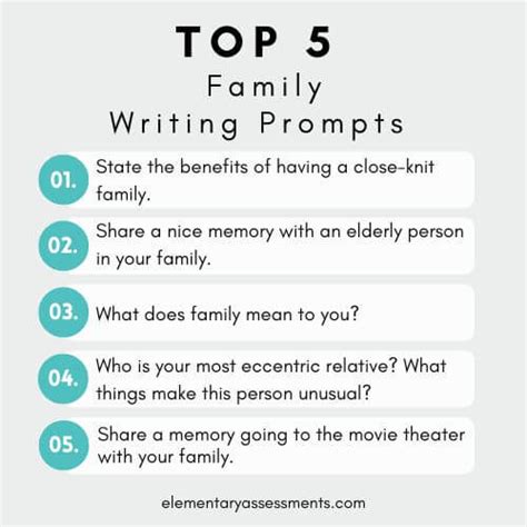 53 Family Writing Prompts: Great Topics to Write About