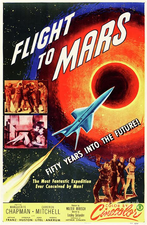 Flight To Mars 1951 Old American Science Fiction Movie Poster Painting by Retro Posters - Fine ...